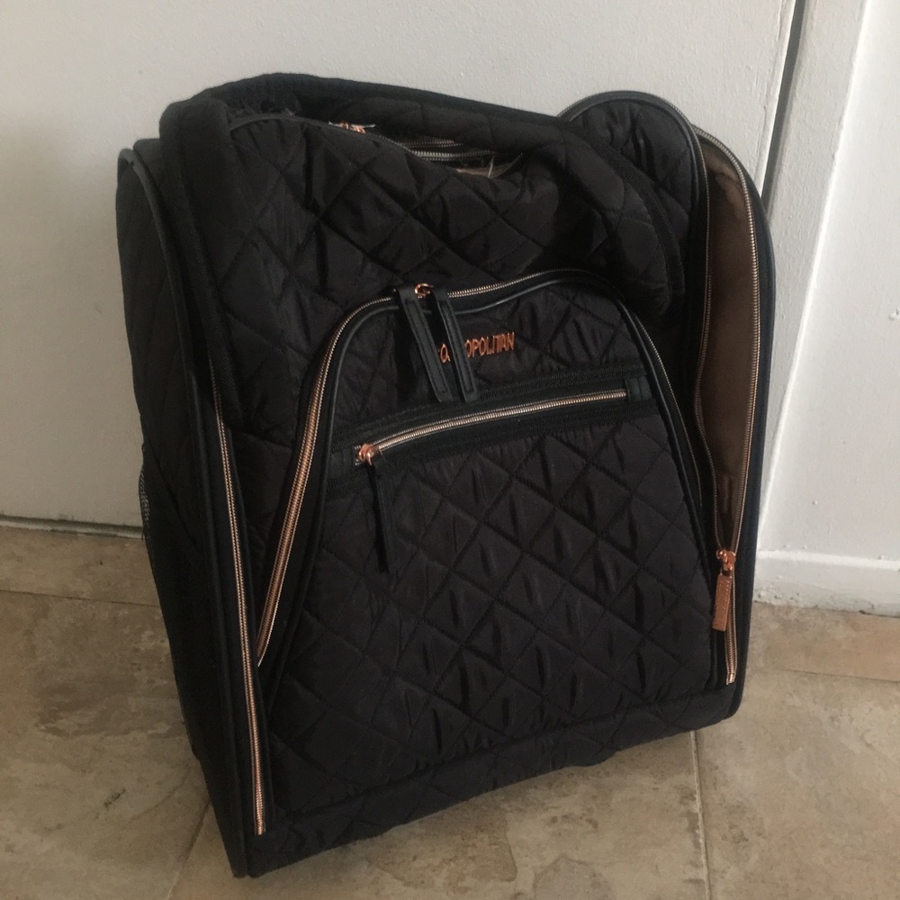 Cosmopolitan Black Quilted Carry-On
